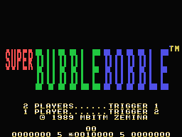Super Bubble Bobble Title Screen